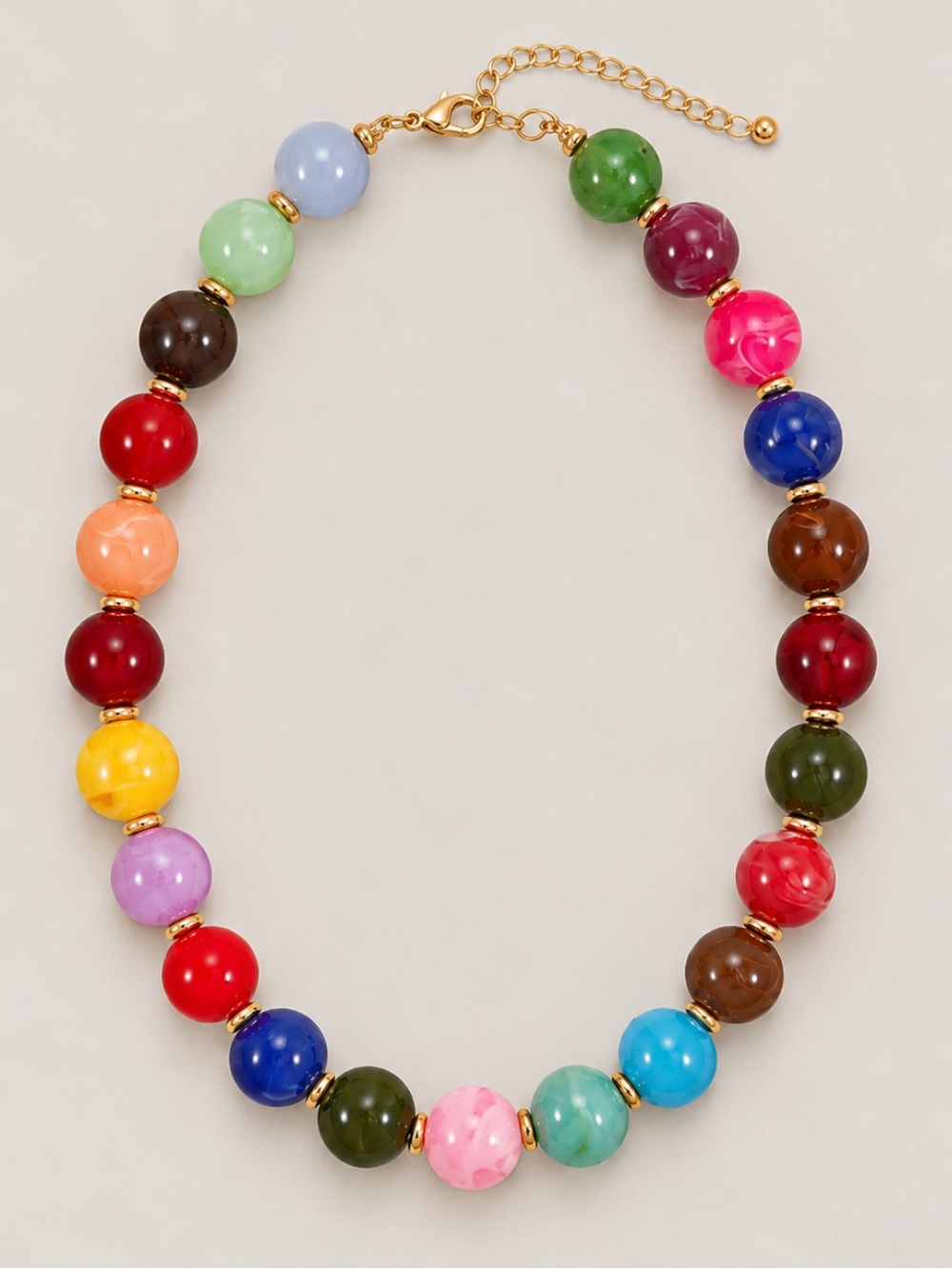 New! Colorful Mixed Beaded Dopamine Necklace NWOT